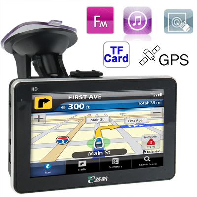 5.0 inch 800 x 480 Pixels TFT Touch Screen Car GPS NavigatorBuilt 4GB Memory and Map - Click Image to Close